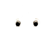 10kt White Gold Onyx Stud Earrings