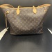 Louis Vuitton Neverfull Tote MM Brown Canvas Monogram Authenticated