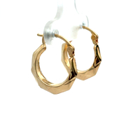 14kt Yellow Gold Huggie Hoop Earrings