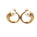 14kt Yellow Gold Pearl Earrings