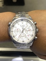 Bulova Men's 96B255 Chrono MS White Dial Watch