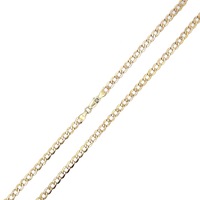 14kt Yellow Gold 25" 4.5mm Curb Link Chain