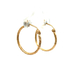 10kt Yellow Gold Diamond Cut Hoop Earrings