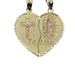 14kt Two Tone Religious Set Pendants