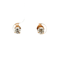 14kt Yellow Gold .80ct tw Diamond Stud Earrings