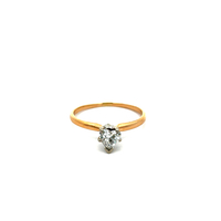 14kt Yellow Gold .50ct Heart Shape I1 H Solitaire  