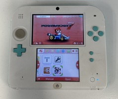 Nintendo 2DS Handheld Game Console FTR-001 White/Blue Mario Game