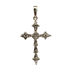 10kt White Gold .25ct tw Diamond Cross Pendant 