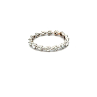 10kt White Gold 1.00ct tw Lab Grown Diamond Infinity Ring