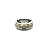 10kt Two Tone .40ct tw Diamond Band Ring