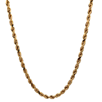 10kt Yellow Gold 24" 2.75mm Hollow Rope Chain 