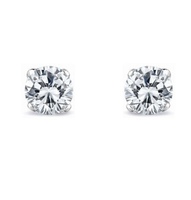 14kt White Gold 1.20ct tw Diamond Stud Earrings With Screw Backs