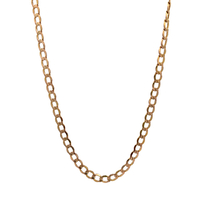  14kt Yellow Gold 25" 4mm Curb Link Chain