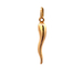 14kt Yellow Gold Italian Horn Pendant