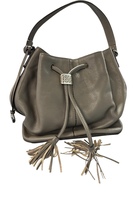 Grey Fringe Tassel Shoulder Bag