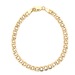 10kt Yellow Gold 8.5" 6mm Diamond Cut Hollow Curb Link Bracelet