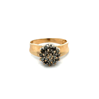 14kt Yellow Gold .40ct tw Diamond Cluster Ring