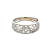 14kt White Gold .10ct tw Diamond Heart Band 