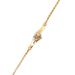 10kt Yellow Gold 7" Diamond Heart Bracelet  