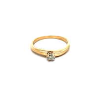 10kt Yellow Gold Diamond Solitaire Ring 