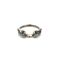 14kt White Gold .12ct tw Diamond Wedding Wrap