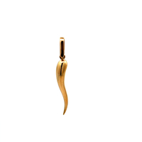 14kt Yellow Gold Italian Horn Pendant 