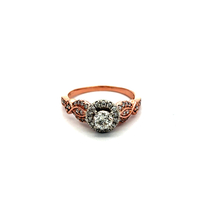 10kt Rose Gold .50ct tw Diamond Engagement Ring 