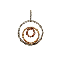 14kt Tri-Color .30ct tw Diamond Pendant