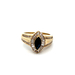 14kt Yellow Gold .70ct tw Diamond & Sapphire Ring 