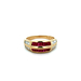 14kt Yellow Gold .40ct tw Diamond & Ruby Channel Set Ring