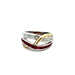 10kt Two Tone .35ct tw Diamond & Ruby Ring