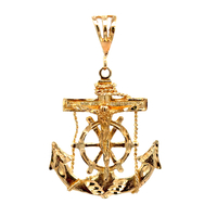 14kt Yellow Gold Religious Pendant