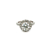 14kt White Gold 2.75ct Tw Lab Grown Diamond Halo Pave Ring W/Certi