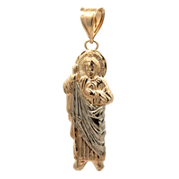 10kt Two Tone Religious Pendant