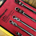 Snap-on Tools 5pc 12pt Metric Double Flex Reverse Ratcheting Wrench Set XFRRM705