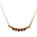 10kt Yellow Gold .20ct tw Diamond & Ruby Necklace  