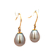 14kt Yellow Gold Pearl Dangling Earrings