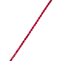 14kt Rose Gold 7" 3.5mm Ruby Tennis Bracelet