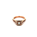 14kt Yellow Gold .74ct tw Diamond Halo Ring