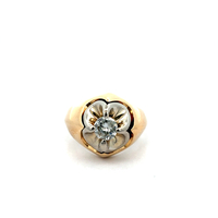 14kt Yellow Gold .60ct Round Dia I1 H Ring