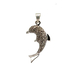 10kt White Gold .15ct tw Diamond Dolphin Pendant 
