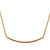 18kt Yellow Gold 16" Bar Necklace 