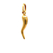 18kt Yellow Gold Italian Horn Pendant