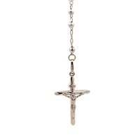 14kt White Gold 21" Rosary 