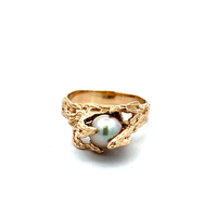 14kt Yellow Gold Pearl Ring 