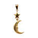 14kt Yellow Gold Moon & Star Pendant