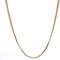 10kt Yellow Gold 24" 2mm Curb Link Chain 