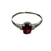 14kt White Gold Diamond & Ruby Ring