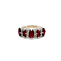 14kt White Gold Ruby Band Ring
