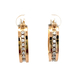 14kt Yellow Gold .40ct tw Diamond Hoop Earrings